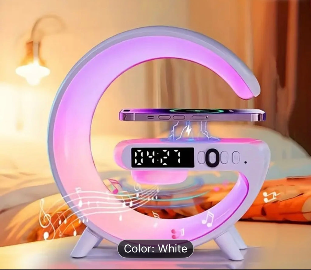 Bluetooth Speaker with RGB lamp and Wireless Charger
