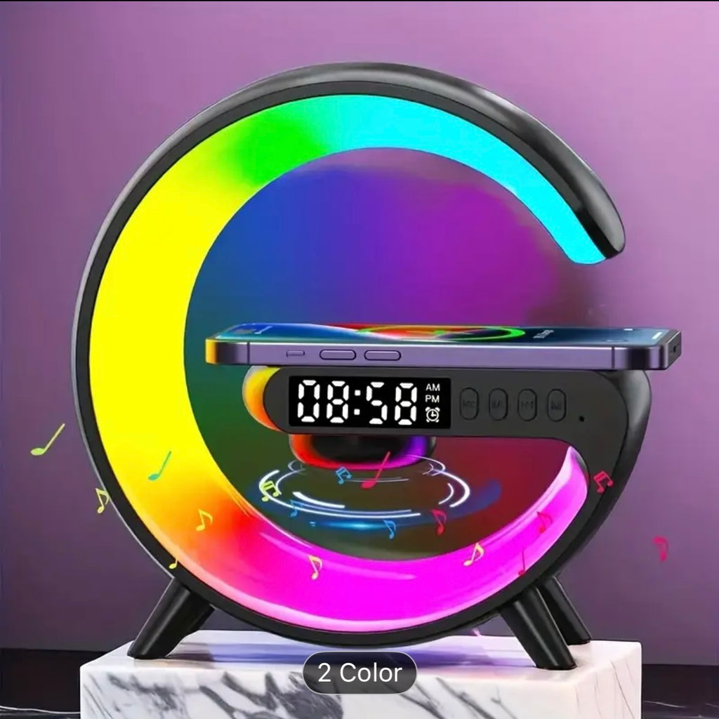 Bluetooth Speaker with RGB lamp and Wireless Charger