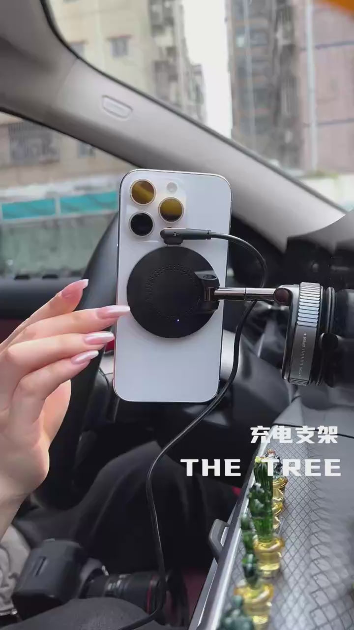 Multi-Functional Car Phone Holder with Wireless Charging